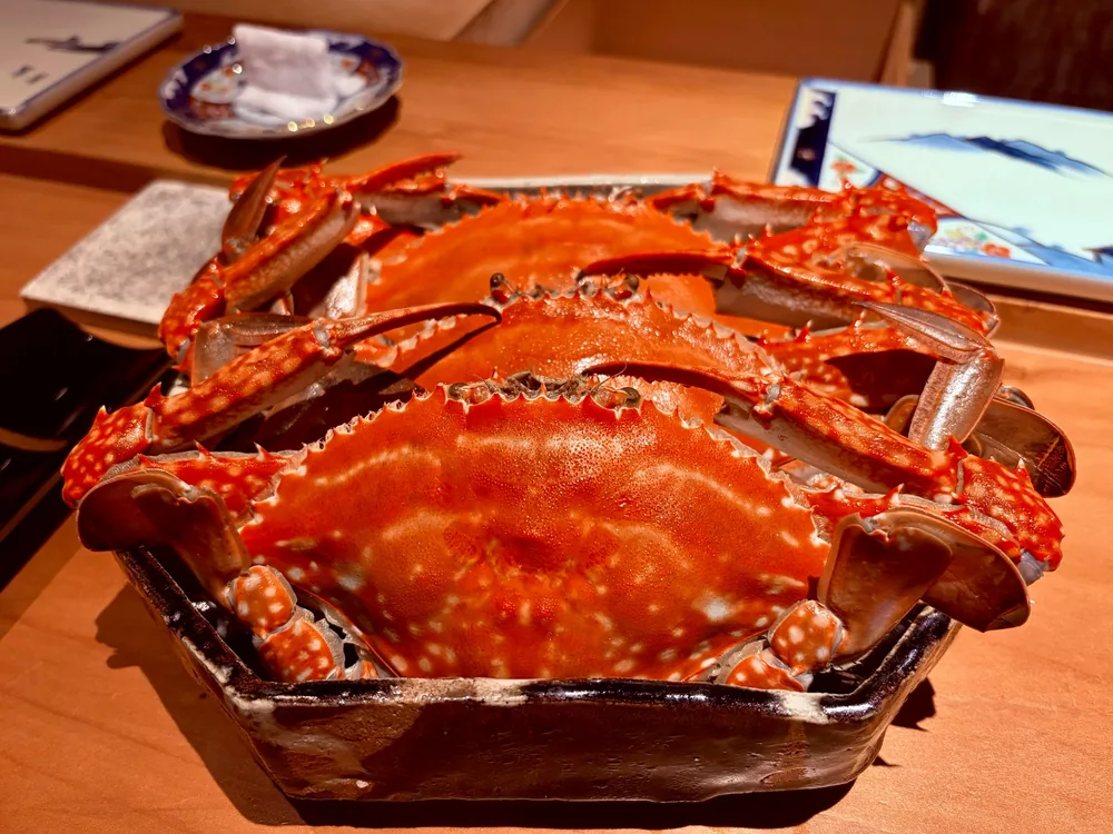 博多祇園 鮨 米八の佐賀・竹崎産のワタリガニ